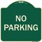 Signmission Designer Series Sign-No Parking, Green Heavy-Gauge Aluminum, 18" x 18", G-1818-9814 A-DES-G-1818-9814 - alternate 1